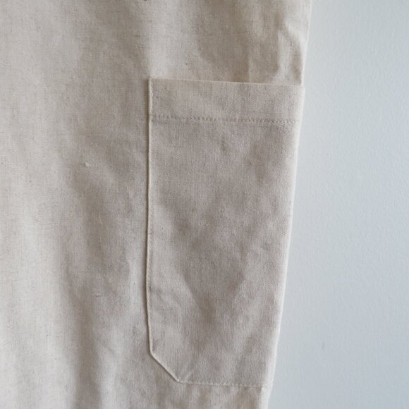 PRINCESS POLLY Linen Blend Utility Boilersuit Jumpsuit in Oatmeal - Size US 4 - Picture 7 of 16